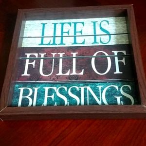 BLESSINGS Wall Hanger or You could sta.nd